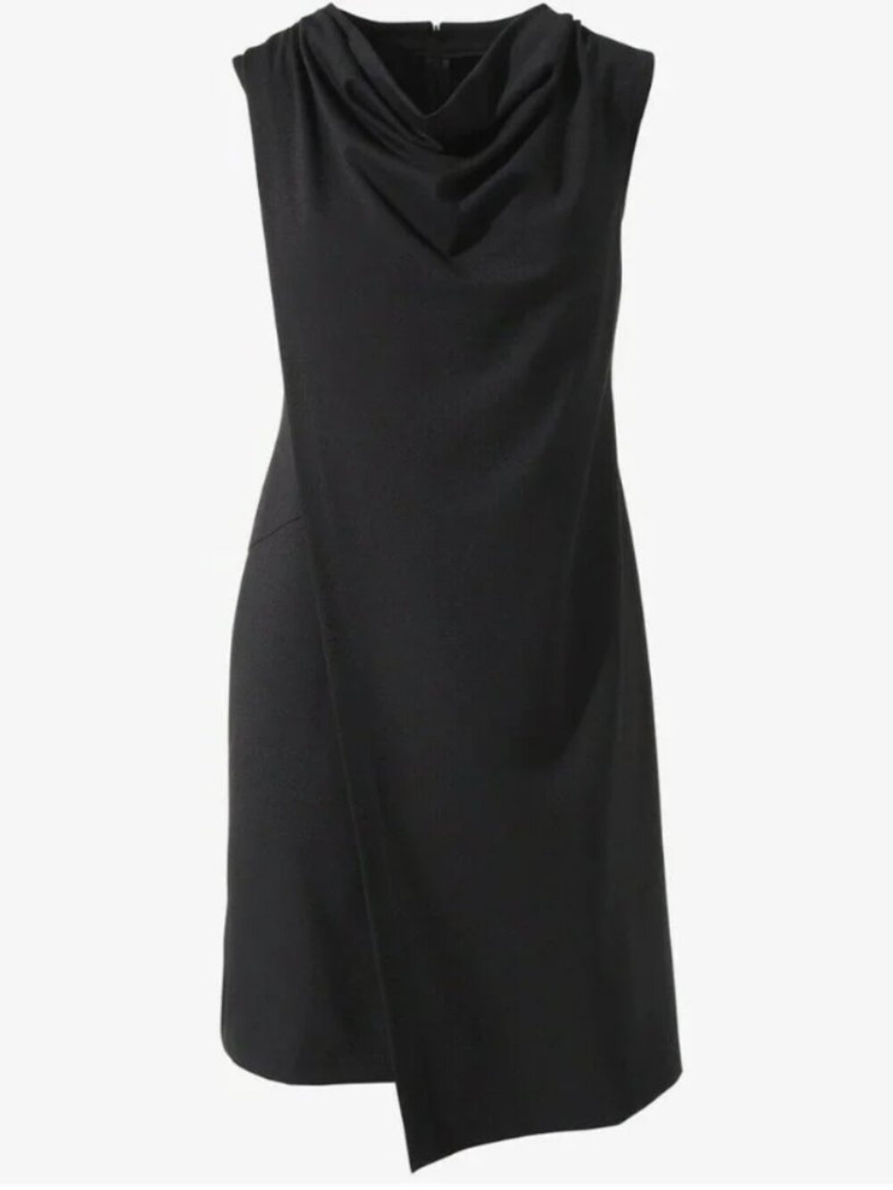 Chico's Black Sleeveless Drape Neck Dress Size 1(8)